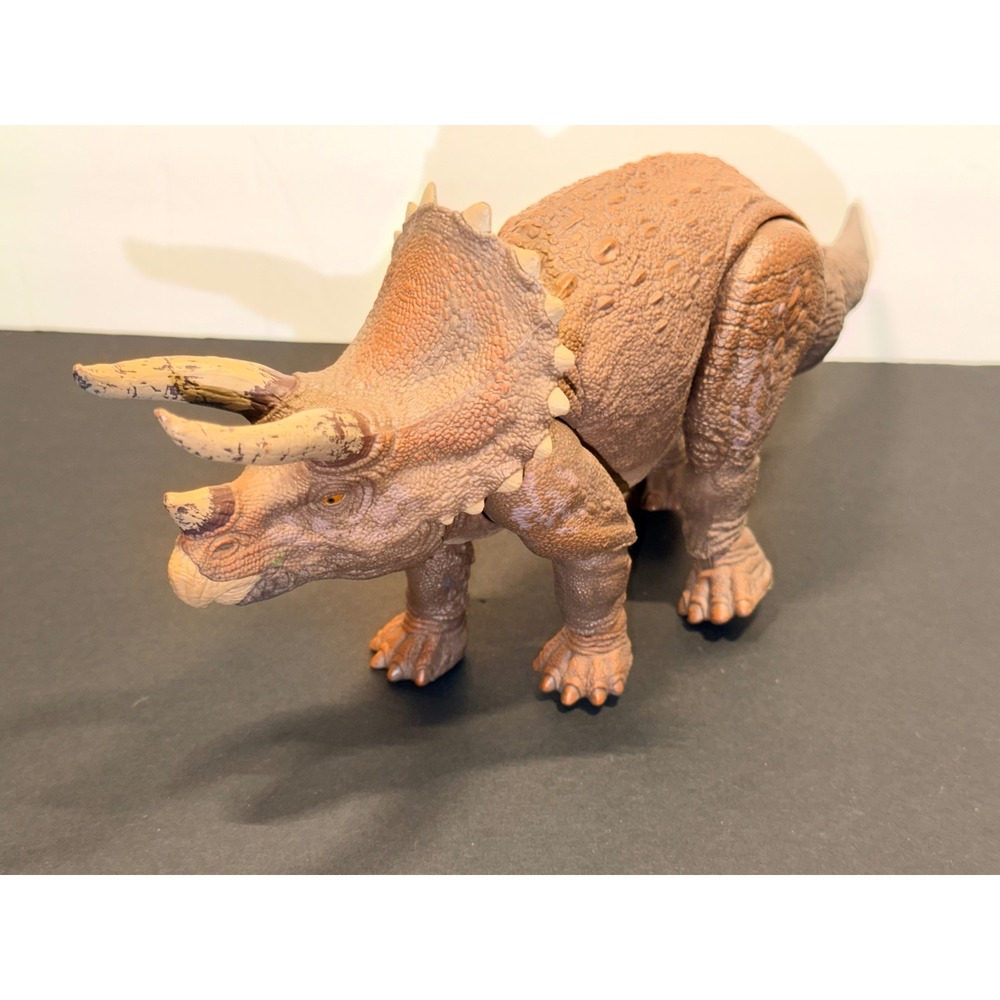 Hammond Jurassic World Movable Triceratops Brown Articulated Dinosaur Toy